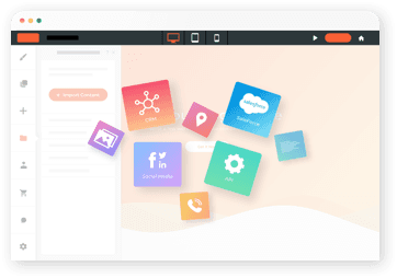 Importeer uw bestaande website als start